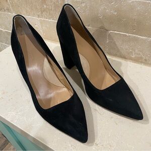 Banana Republic Sophisticated Black Suede Heels